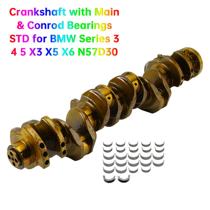 Albero motore con cuscinetti di banco e di biella STD per BMW Serie 3 4 5 X3 X5 X6 N57D30