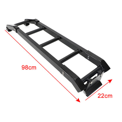 Scala in Alluminio per Porta Posteriore Suzuki Jimny 2019 e Successivi Nero