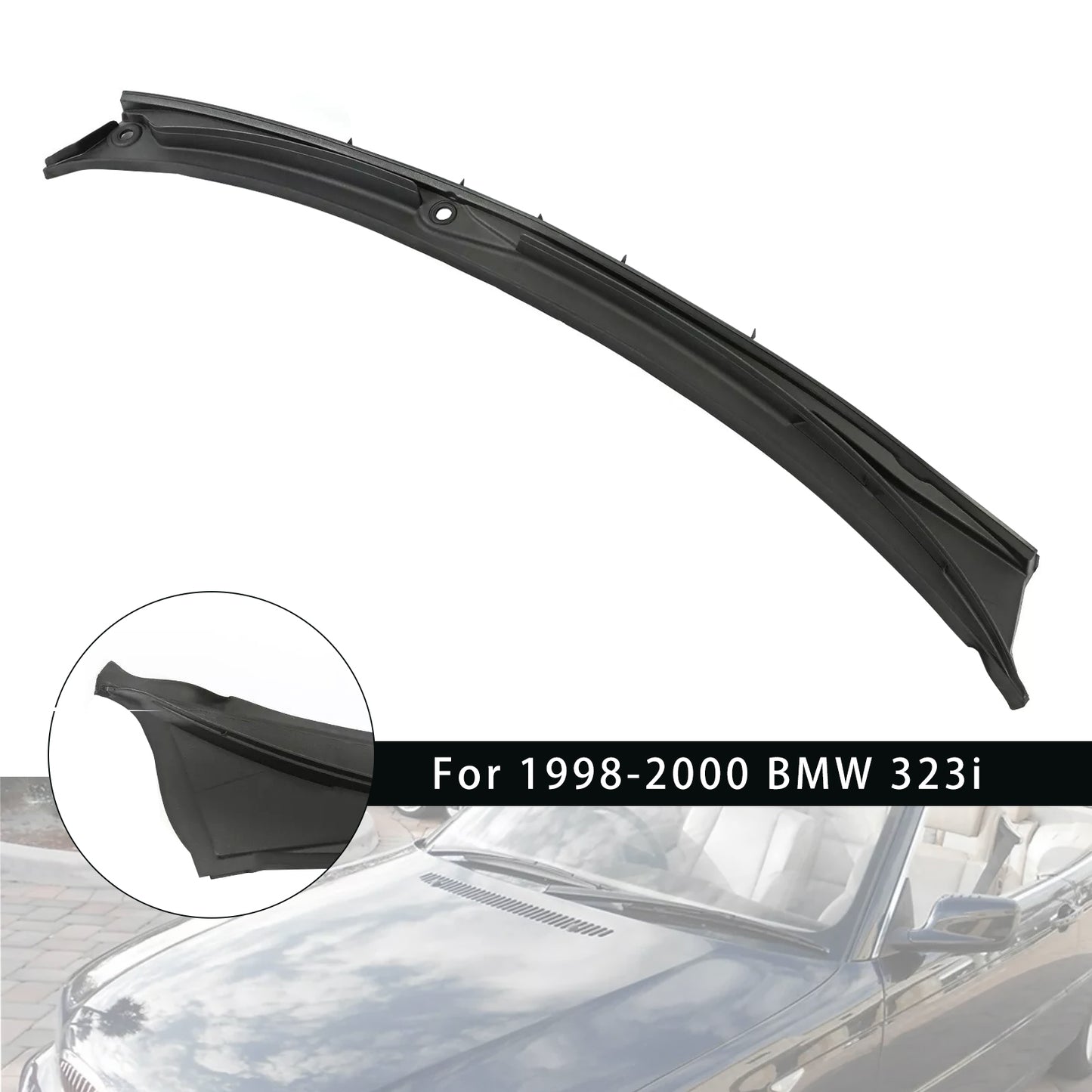 Lower Motor Cowl Cover-Windshield Wiper Grille Per BMW M3 E46 323i 328i 96-2006
