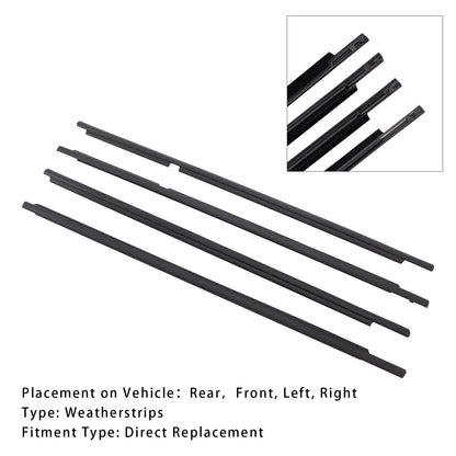 4pcs Glass Belt Belt Affermazione della fascia esterna per la terra per Land Cruiser LC100 1998-2007