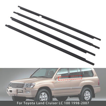 4pcs Glass Belt Belt Affermazione della fascia esterna per la terra per Land Cruiser LC100 1998-2007