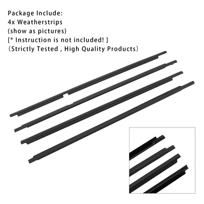 4pcs Glass Belt Belt Affermazione della fascia esterna per la terra per Land Cruiser LC100 1998-2007