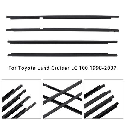 4pcs Glass Belt Belt Affermazione della fascia esterna per la terra per Land Cruiser LC100 1998-2007