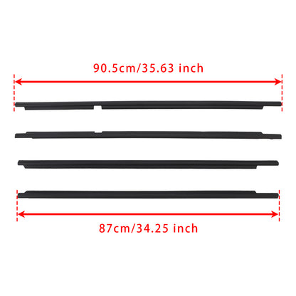 4pcs Glass Belt Belt Affermazione della fascia esterna per la terra per Land Cruiser LC100 1998-2007