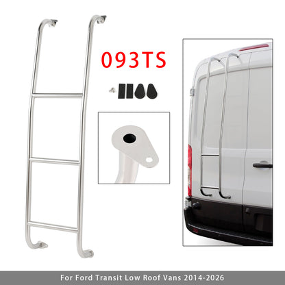 Scala per furgoni Ford Transit Low Roof 2014-2026 in acciaio inox a 3 gradini 093TS