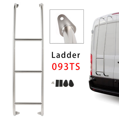 Scala per furgoni Ford Transit Low Roof 2014-2026 in acciaio inox a 3 gradini 093TS