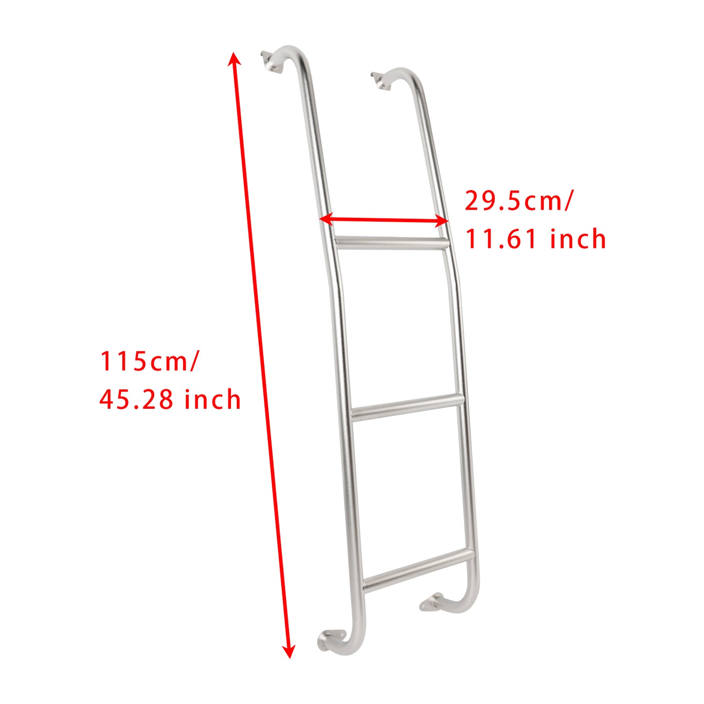 Scala per furgoni Ford Transit Low Roof 2014-2026 in acciaio inox a 3 gradini 093TS