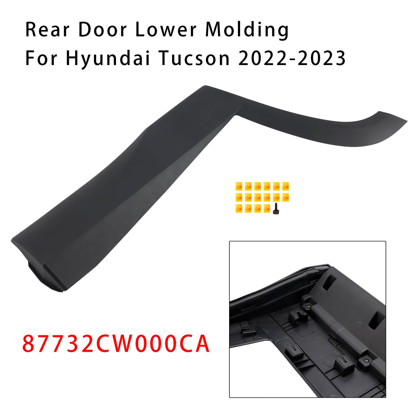 Modanatura inferiore portiera posteriore destra Hyundai Tucson 2022-2023 87732CW000CA