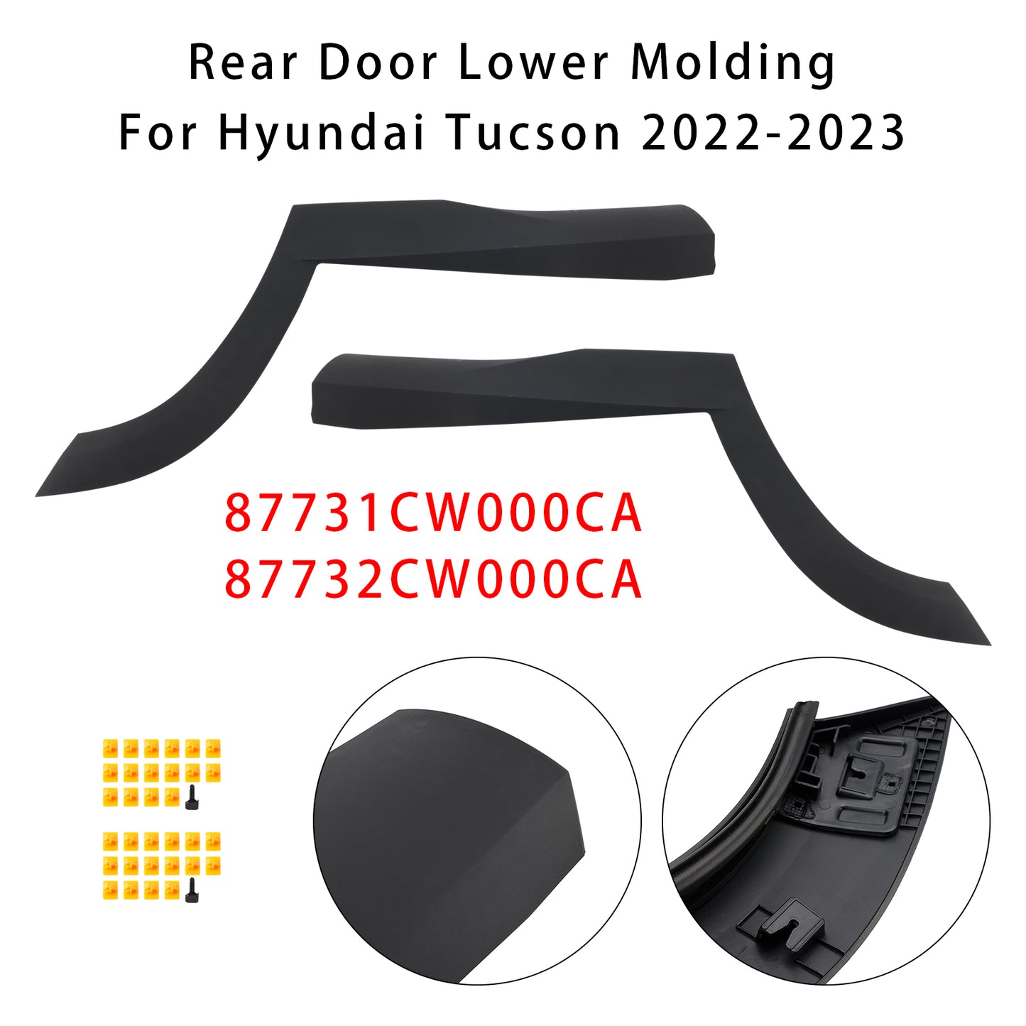 Modanatura inferiore portiera posteriore sinistra+destra Hyundai Tucson 2022-2023 87731-CW000-CA