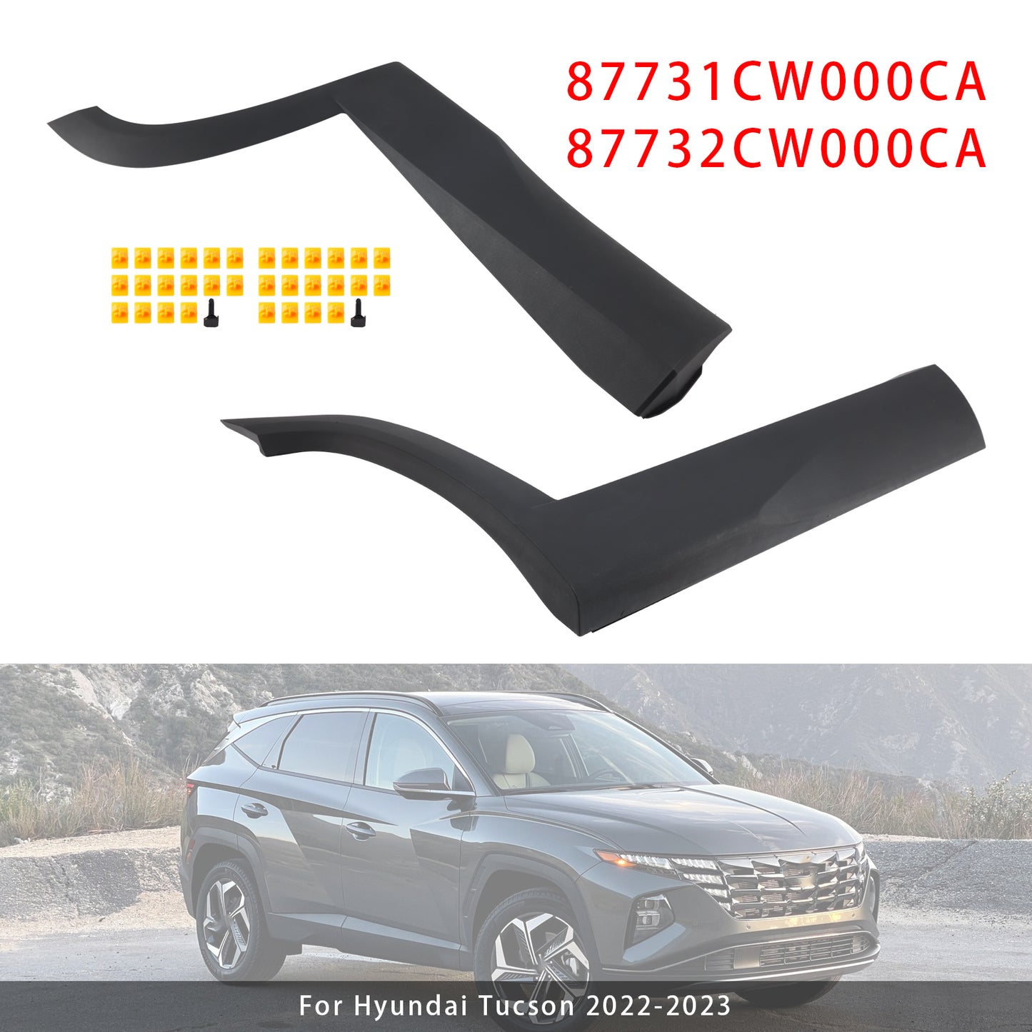 Modanatura inferiore portiera posteriore sinistra+destra Hyundai Tucson 2022-2023 87731-CW000-CA