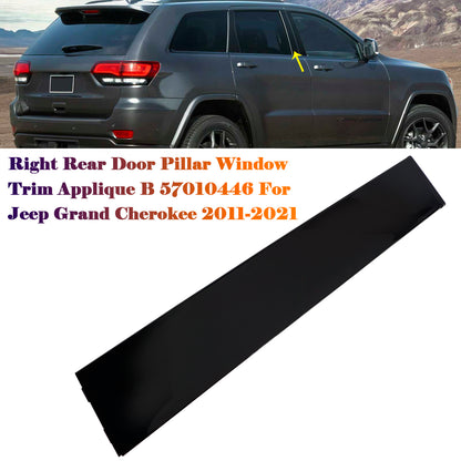 Applique per finestrino montante portiera posteriore destra B 57010446 per Jeep Cherokee 2011-2021