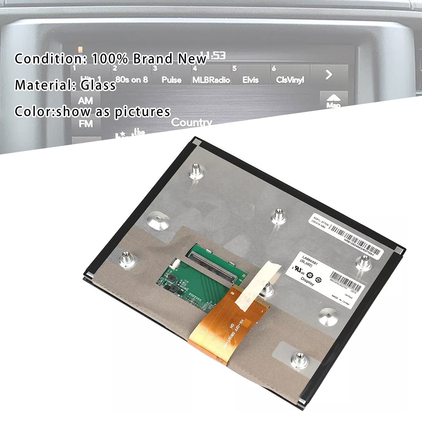 JEEP GLADIATOR 2019-2020 8.4" Uconnect Display LCD Touch Screen LA084X01