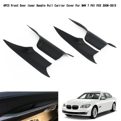 4 pezzi porta anteriore maniglia interna tirare copertura portante 51419115501 per BMW 7 F01 F02 2008-2015