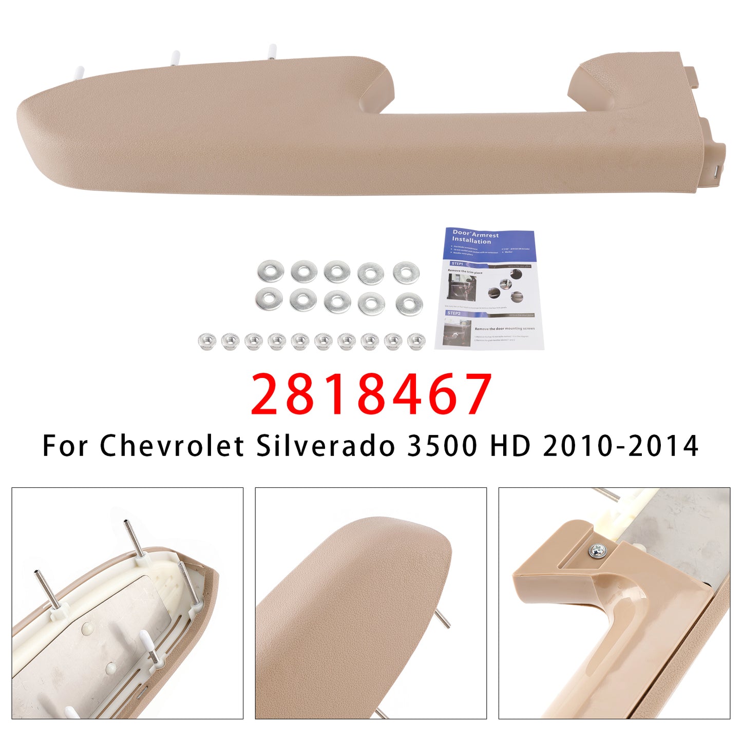 Kit di riparazione del bracciolo anteriore sinistro adatto per Chevy Silverado 1500 2500HD 3500HD 10-2014