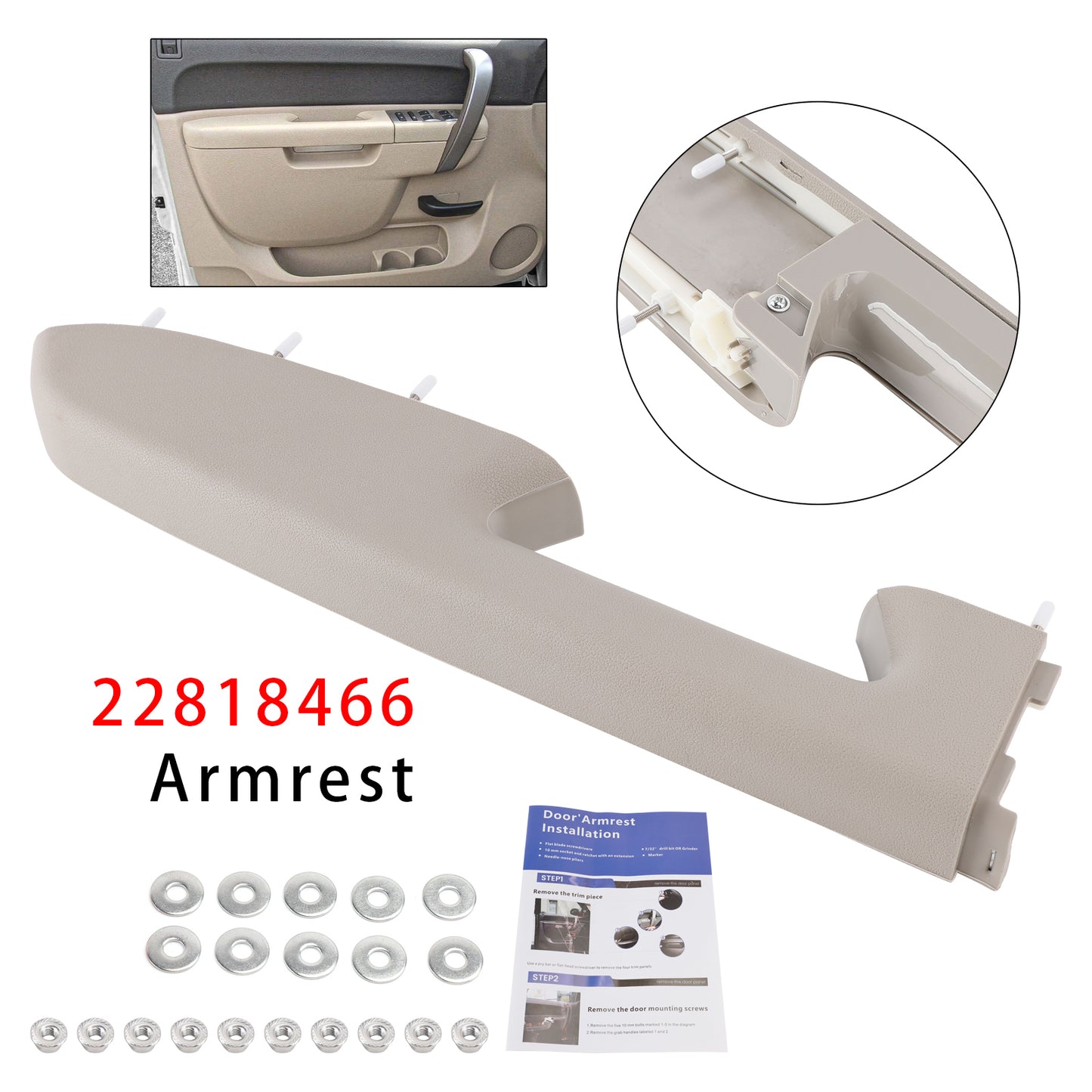 Kit di riparazione del bracciolo anteriore sinistro per Chevy Silverado 1500 2500HD 3500HD 2010-2014