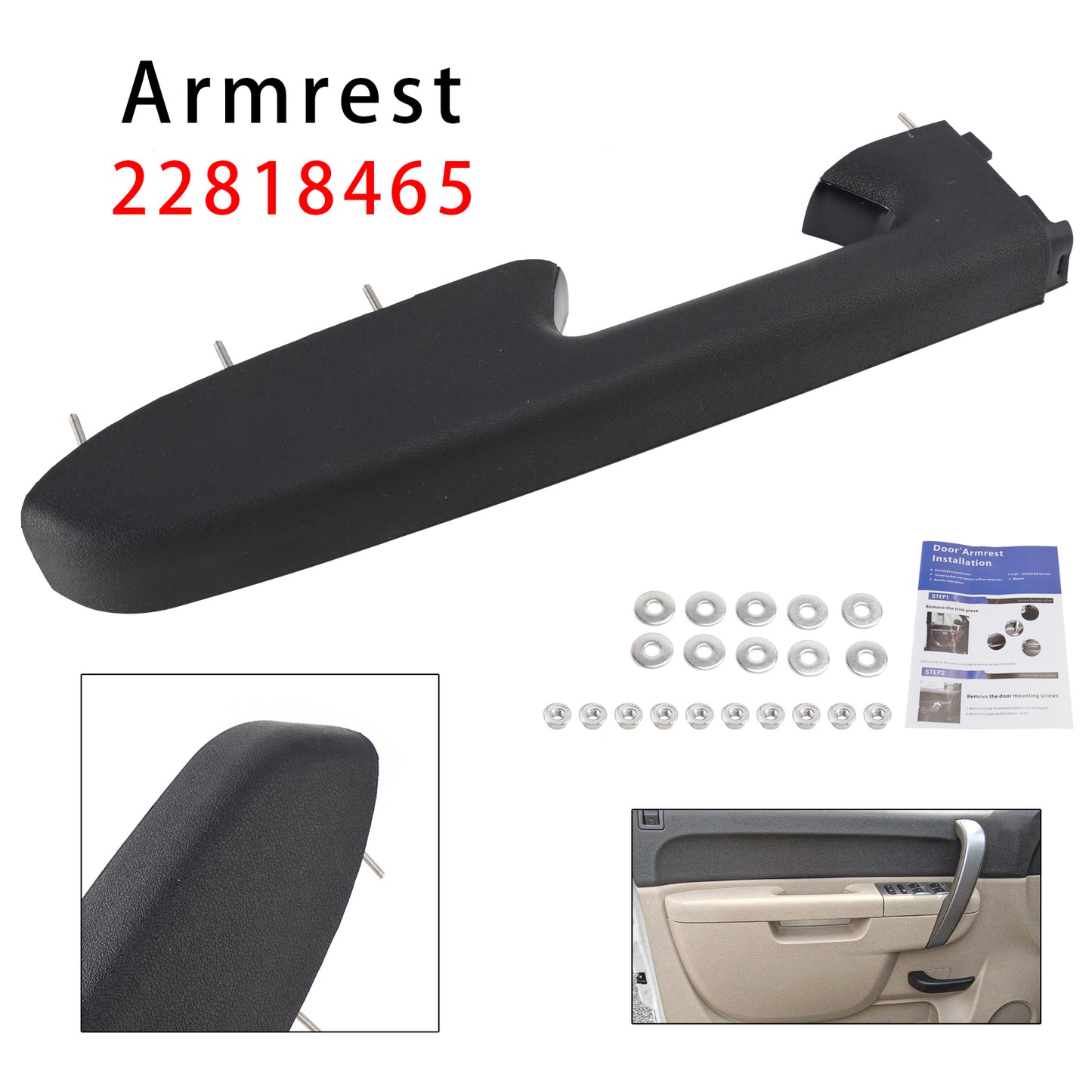Kit di riparazione del bracciolo anteriore sinistro adatto per Chevy Silverado 1500 2500HD 3500HD 10-2014