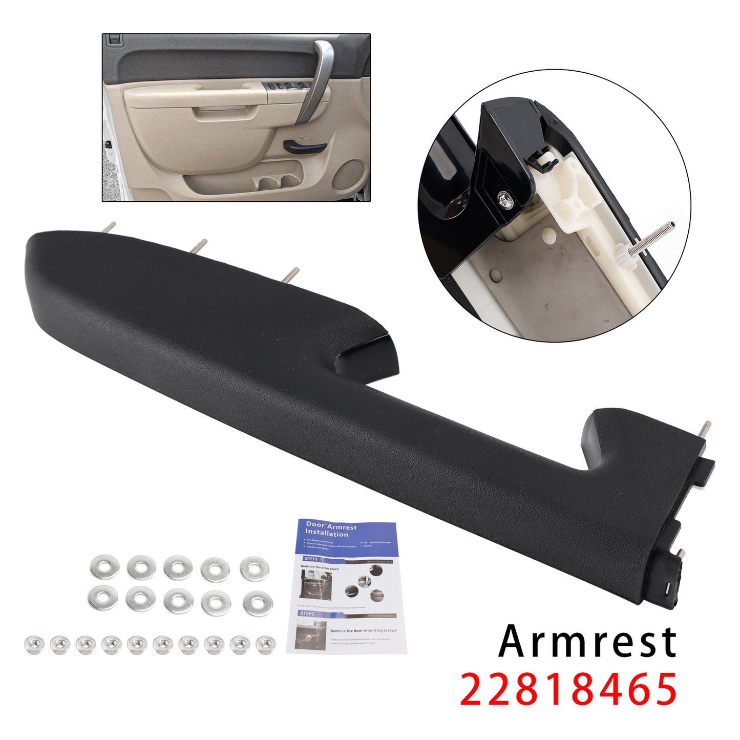Kit di riparazione del bracciolo anteriore sinistro adatto per Chevy Silverado 1500 2500HD 3500HD 10-2014