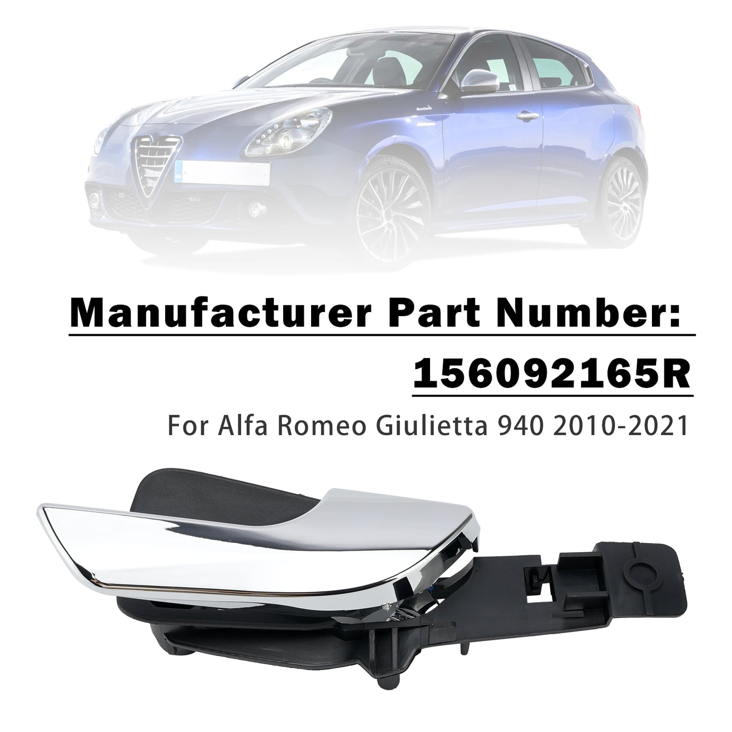Apriporta interno anteriore destro per Alfa Romeo Giulietta 940 2010-2021 generico