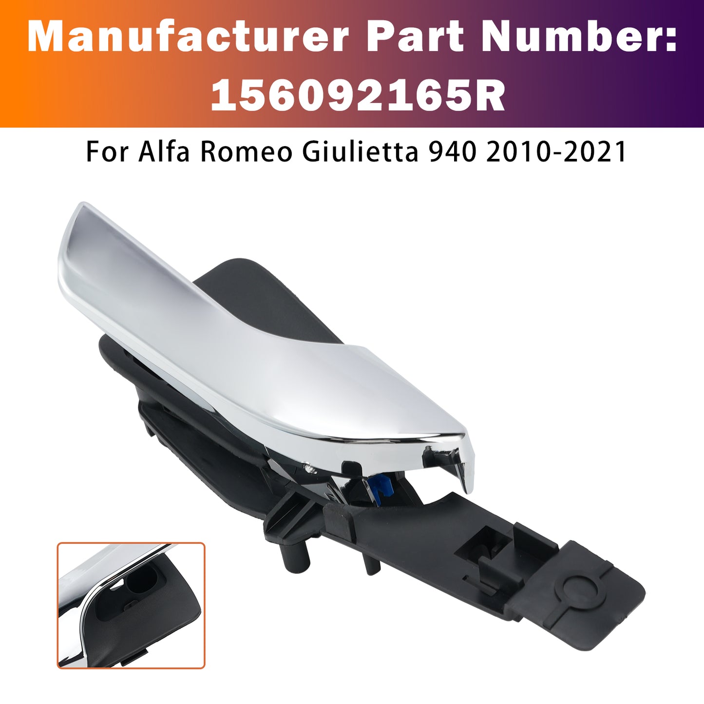 Apriporta interno anteriore destro per Alfa Romeo Giulietta 940 2010-2021 generico