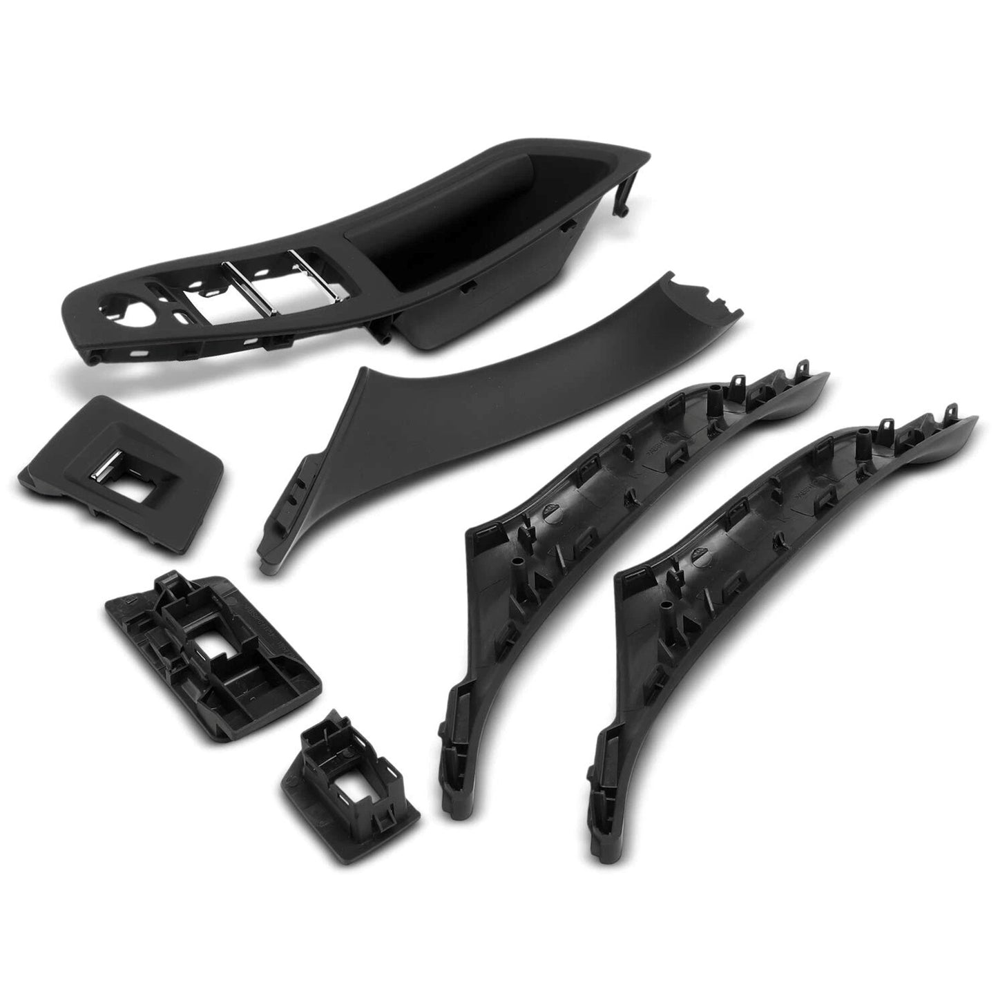 7x Maniglia interna della portiera nera per BMW Serie 5 F10 F11 10-16