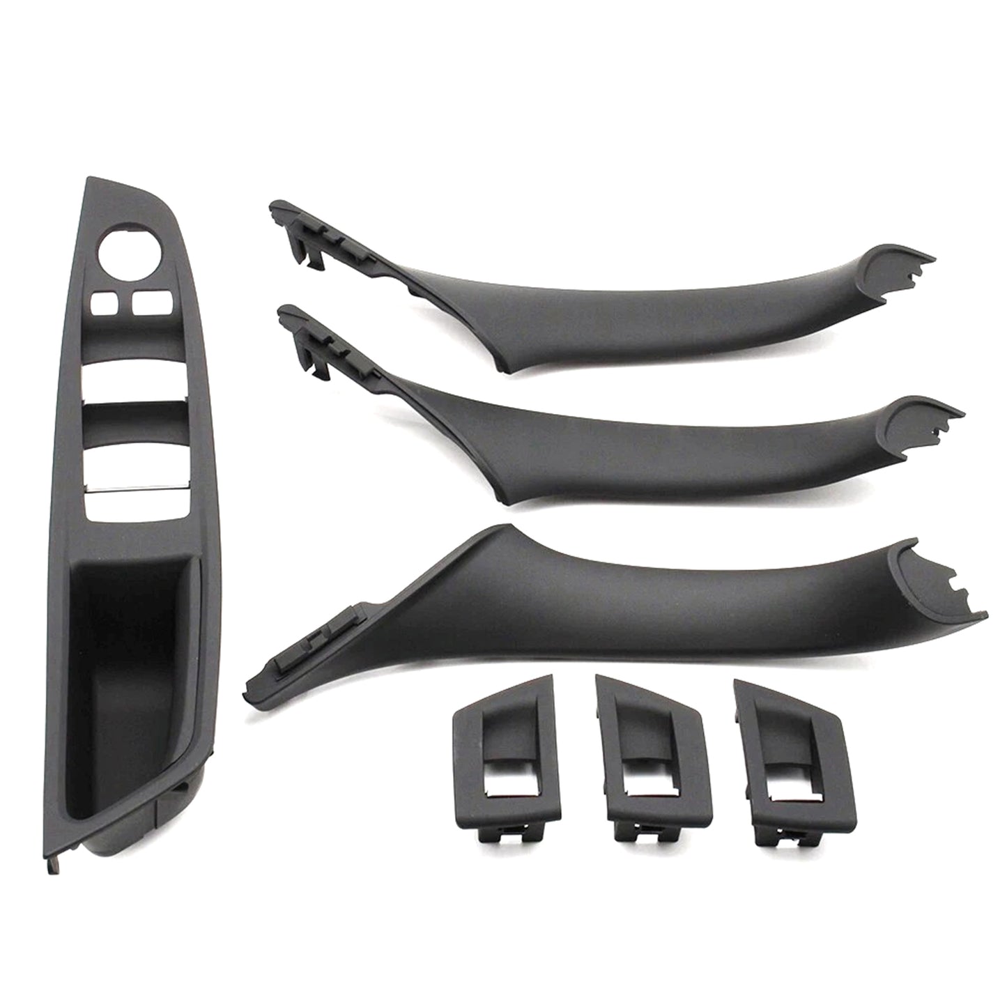 7x Maniglia interna della portiera nera per BMW Serie 5 F10 F11 10-16