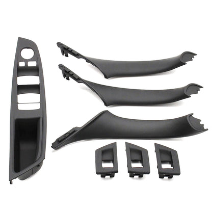 7x Maniglia interna della portiera nera per BMW Serie 5 F10 F11 10-16