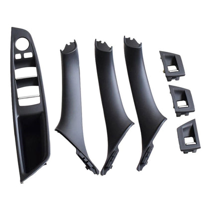 7x Maniglia interna della portiera nera per BMW Serie 5 F10 F11 10-16