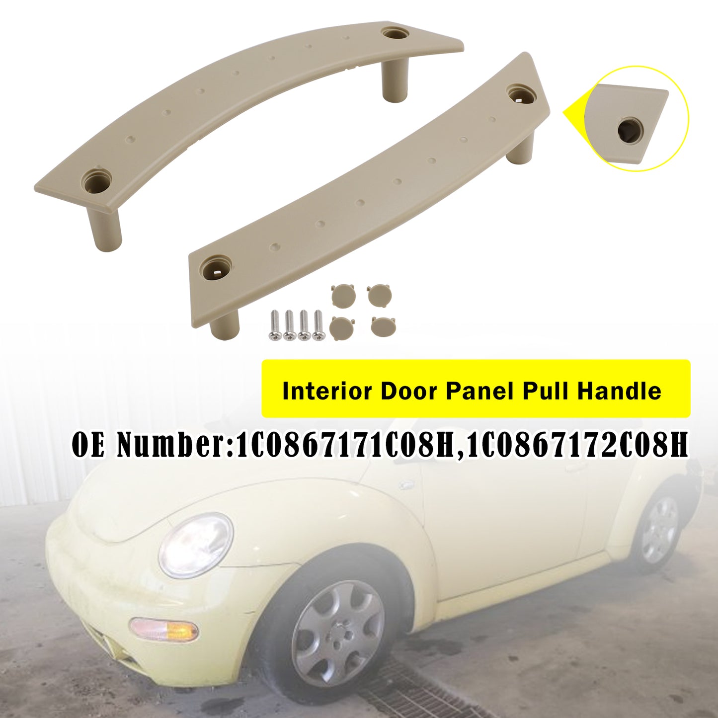 Kit di riparazione per maniglia interna della portiera, colore Beige, per VW Beetle 2000-2010
