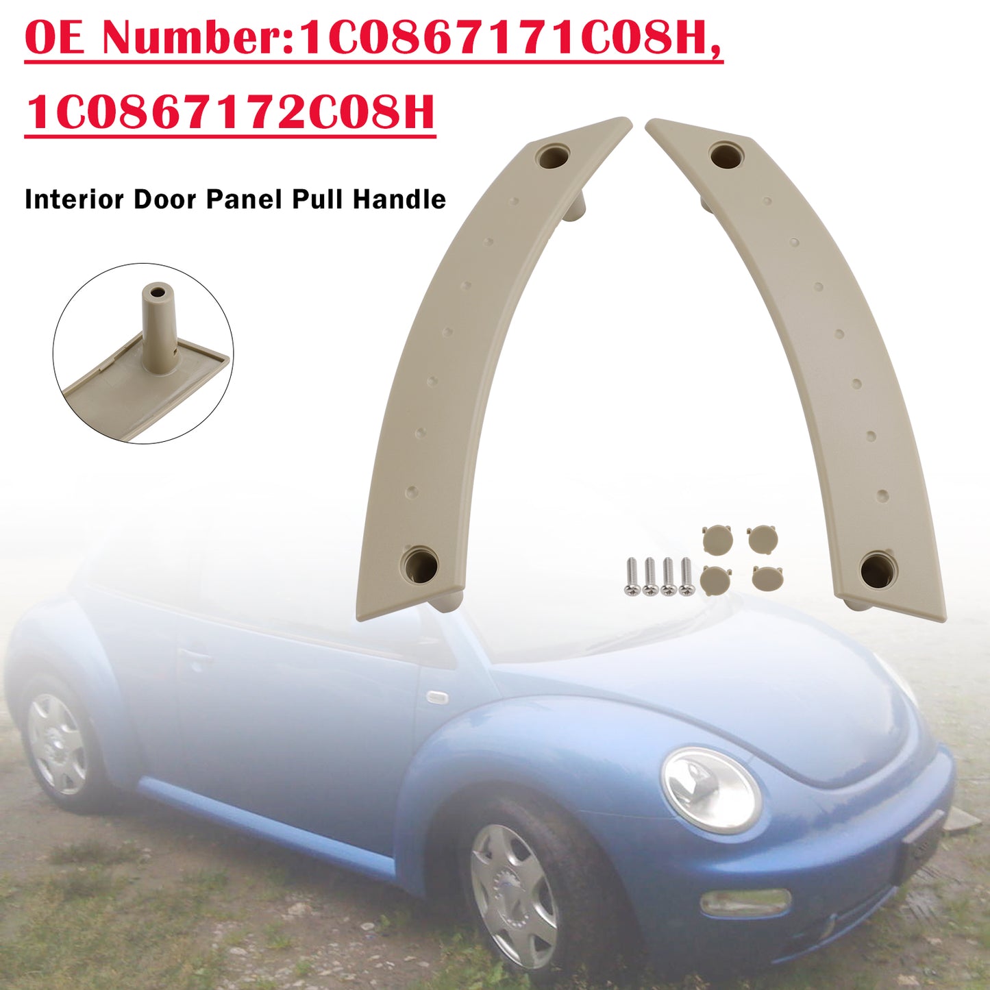 Kit di riparazione per maniglia interna della portiera, colore Beige, per VW Beetle 2000-2010