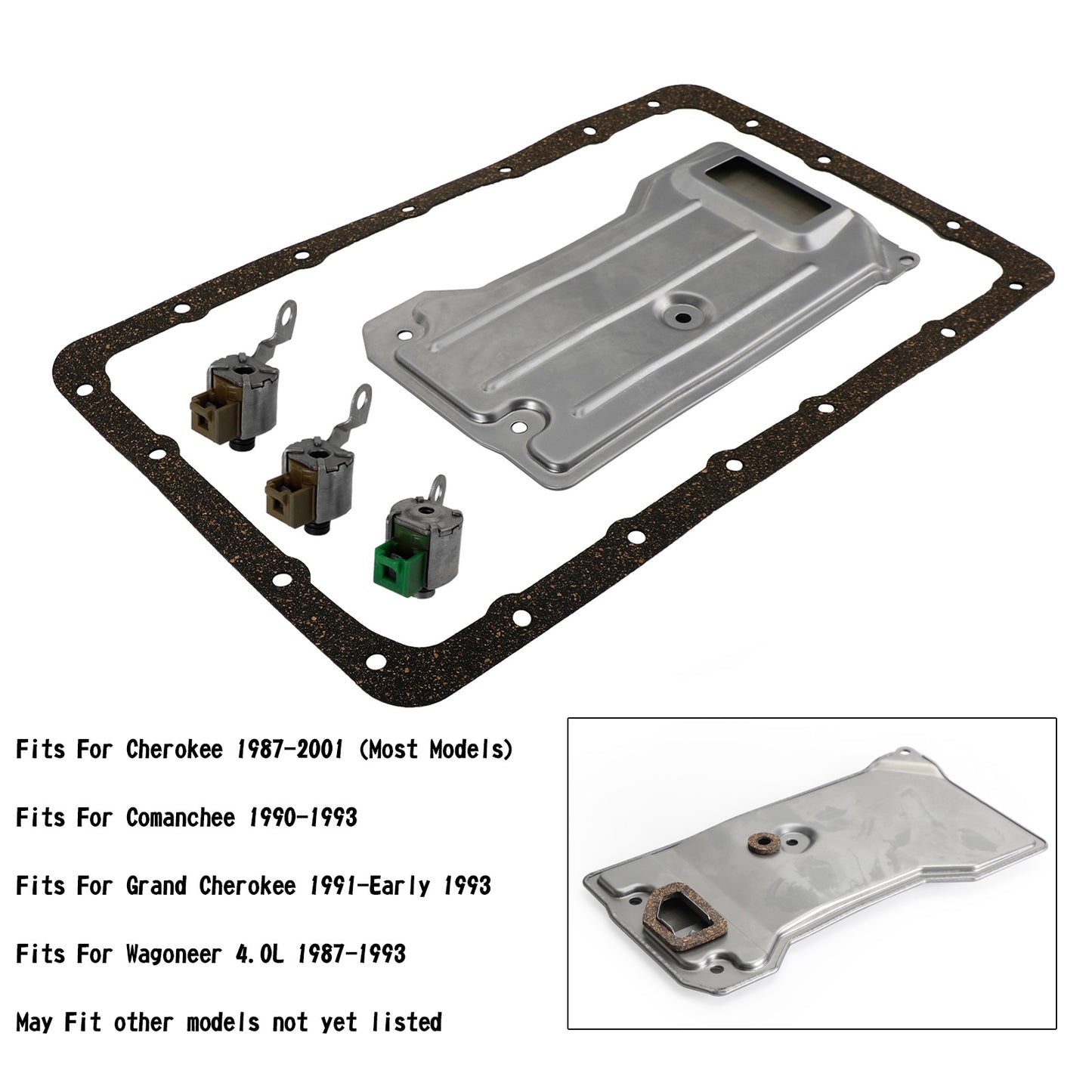 1987-2001 Cherokee A340 AW4 Trasmissione Solenoide Servizio Filtro TCC Lock Up Shift 21347