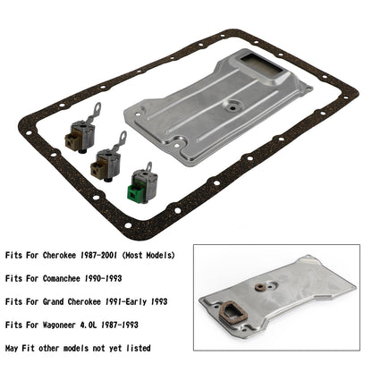 Wagoneer 4.0L 1987-1993 A340 AW4 Trasmissione Solenoide Servizio Filtro TCC Lock Up Shift 21347