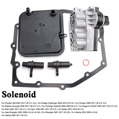 Liberty 2003-2005 L4 2.4L Trasmissione Shift Solenoid Block Pack Kit 42RLE 52854001AA 04799061AB