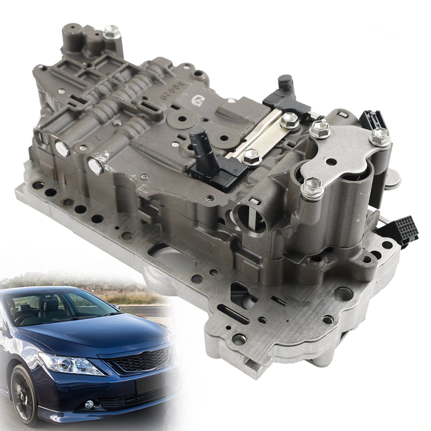 2008-2011 Toyota AVENSIS L4 2.2L Corpo valvola di trasmissione U660E con solenoide 7
