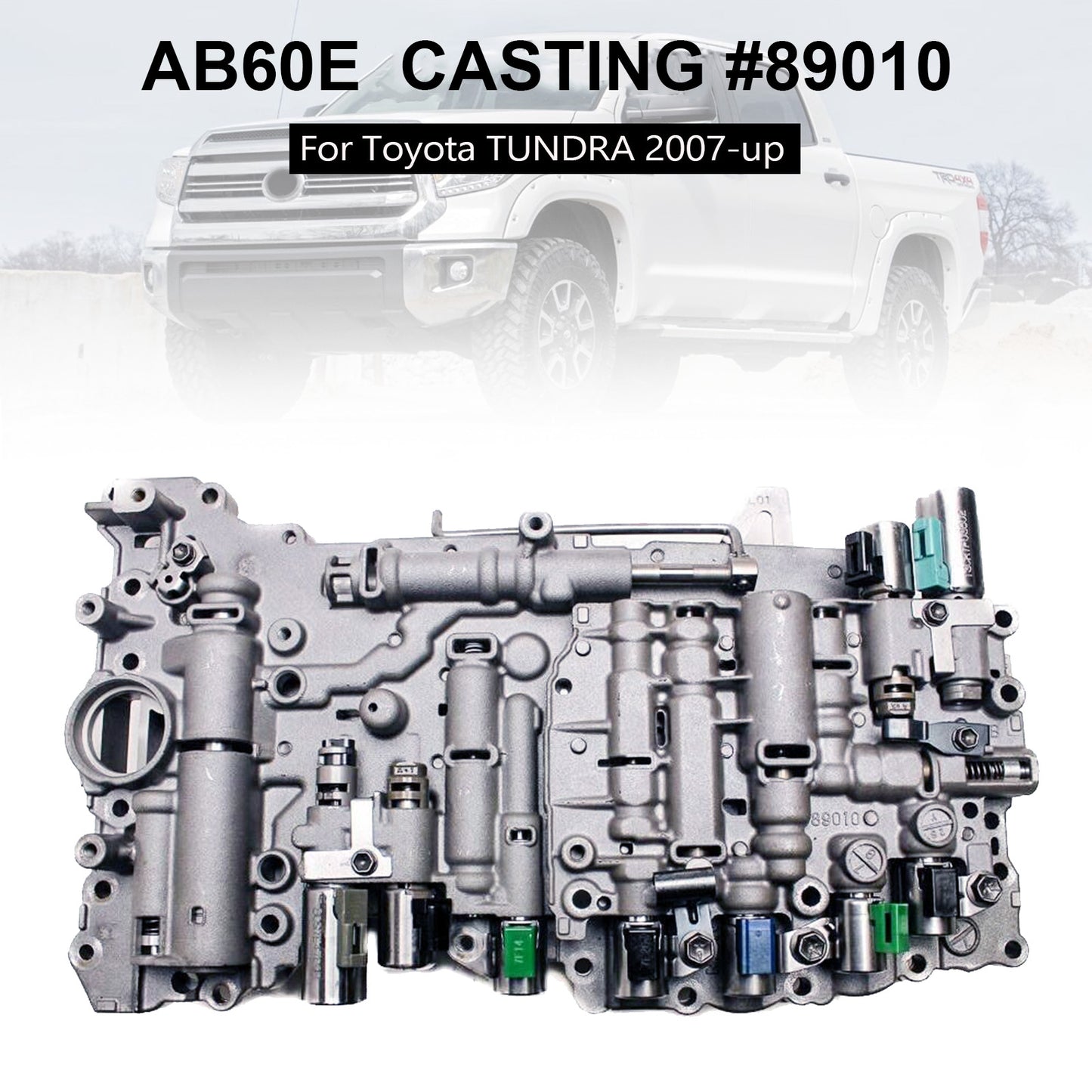 Lexus GX470 2010-2016 6 SP RWD 4.6L AB60E 8870 Corpo valvola di trasmissione con solenoidi TB-681S