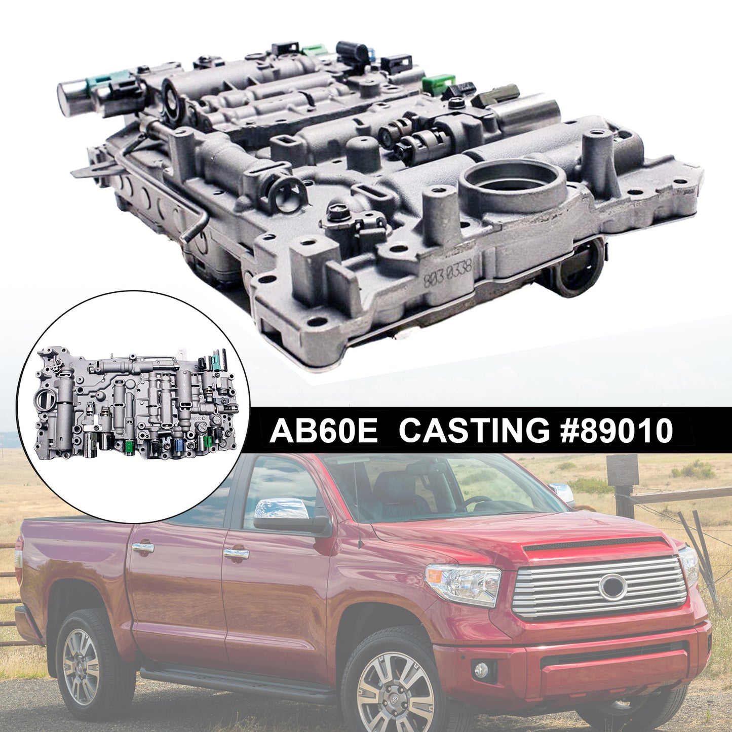 Corpo valvola di trasmissione AB60E 8870 con solenoidi TB-681S per Toyota TUNDRA 2007-