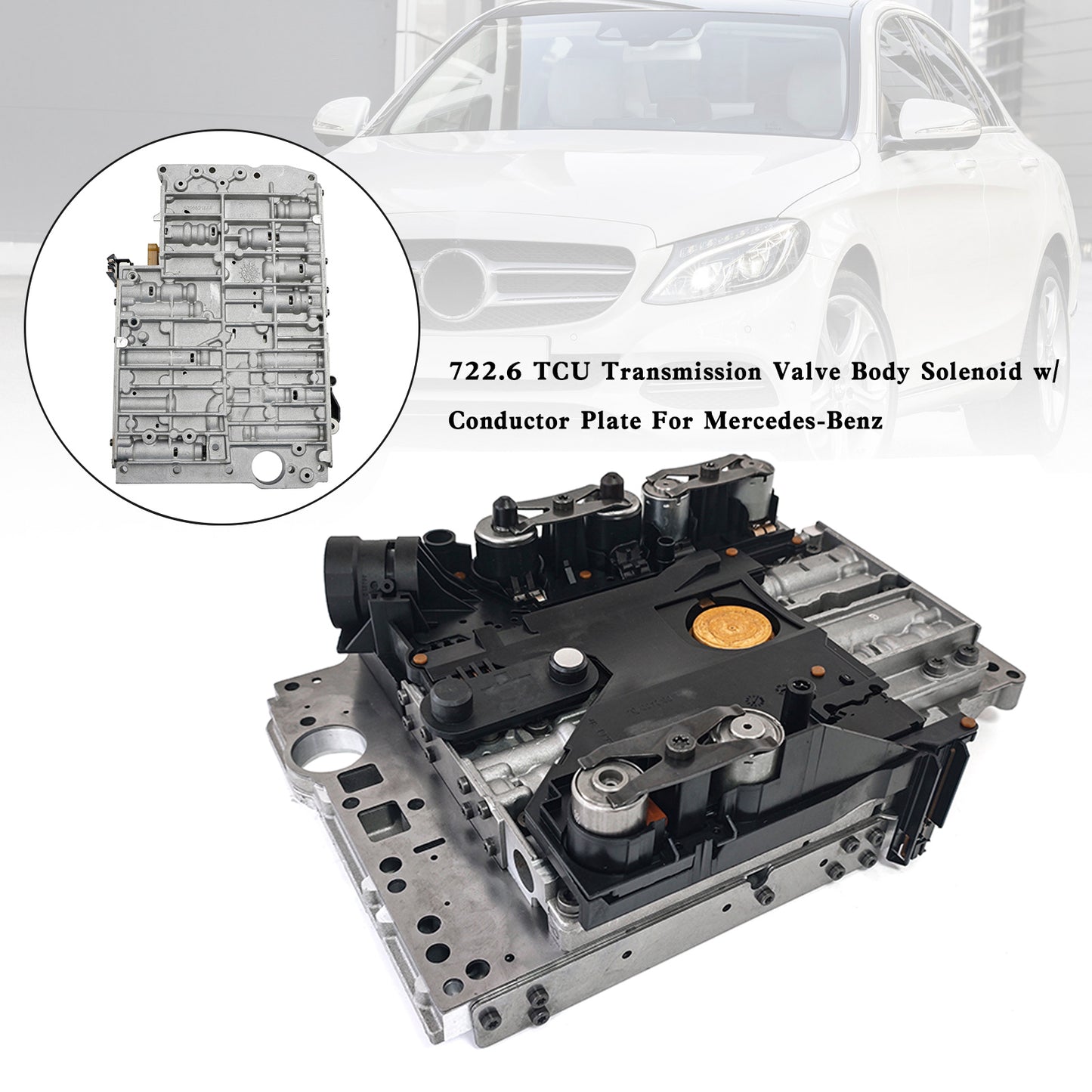E55 AMG 1999-2006 / G500 ML500 2002-2005 722,6 TCU Solenoide corpo valvola trasmissione con piastra conduttrice Mercedes-Benz