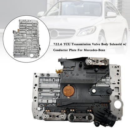 Solenoide corpo valvola trasmissione C55 CL65 AMG SLR McLaren Mercedes-Benz 722.6 TCU 2005-2006 con piastra conduttrice