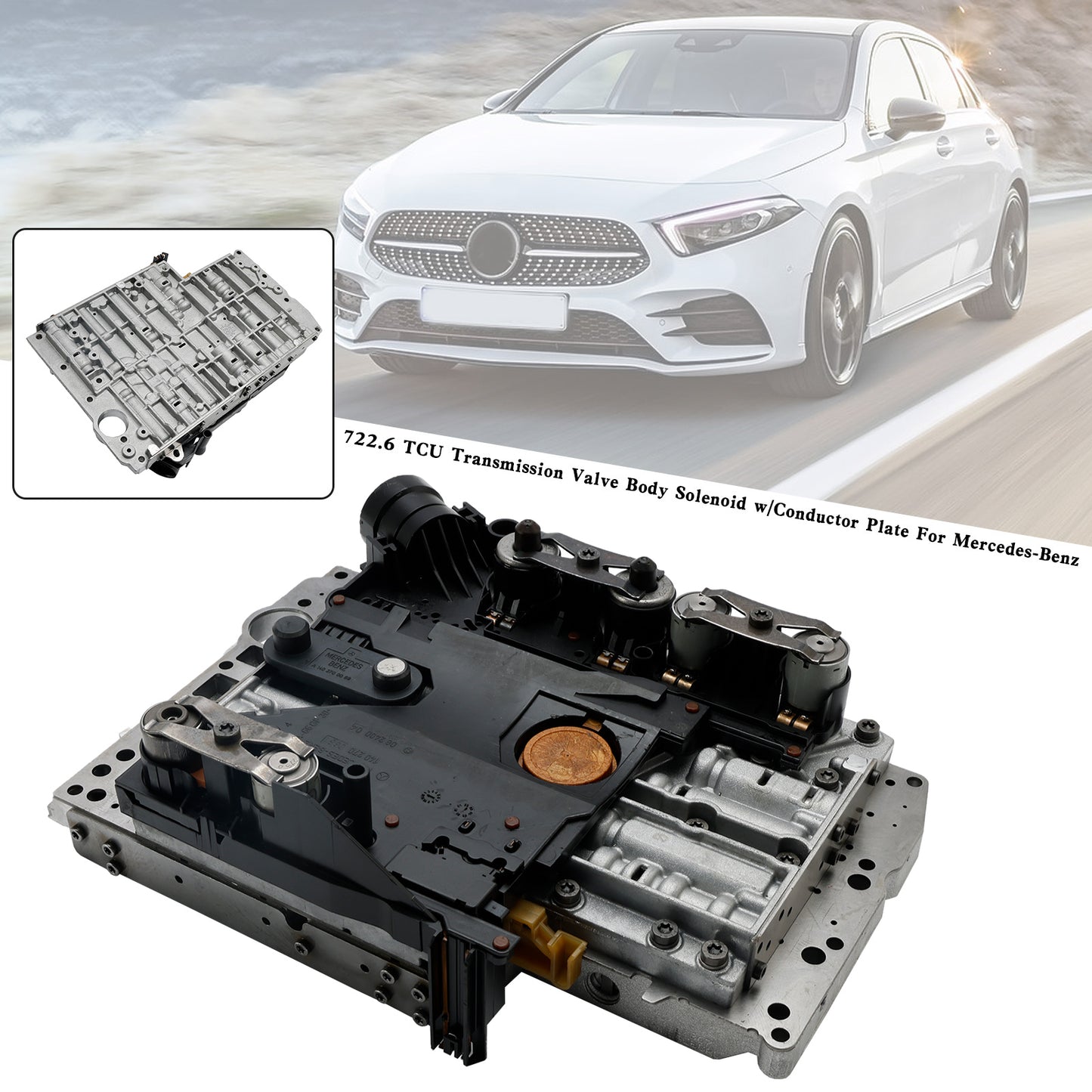 Solenoide corpo valvola trasmissione C55 CL65 AMG SLR McLaren Mercedes-Benz 722.6 TCU 2005-2006 con piastra conduttrice