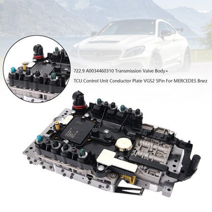 722.9 A0034460310 Corpo valvola di trasmissione + unità di controllo TCU per MERCEDES Bnez