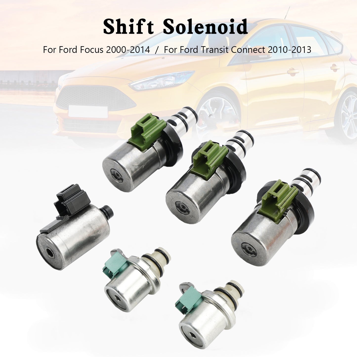 6PCS 4F27E Transmission Solenoid Shift 2 PWM 3 EPC 1 Per Ford Focus Fiesta