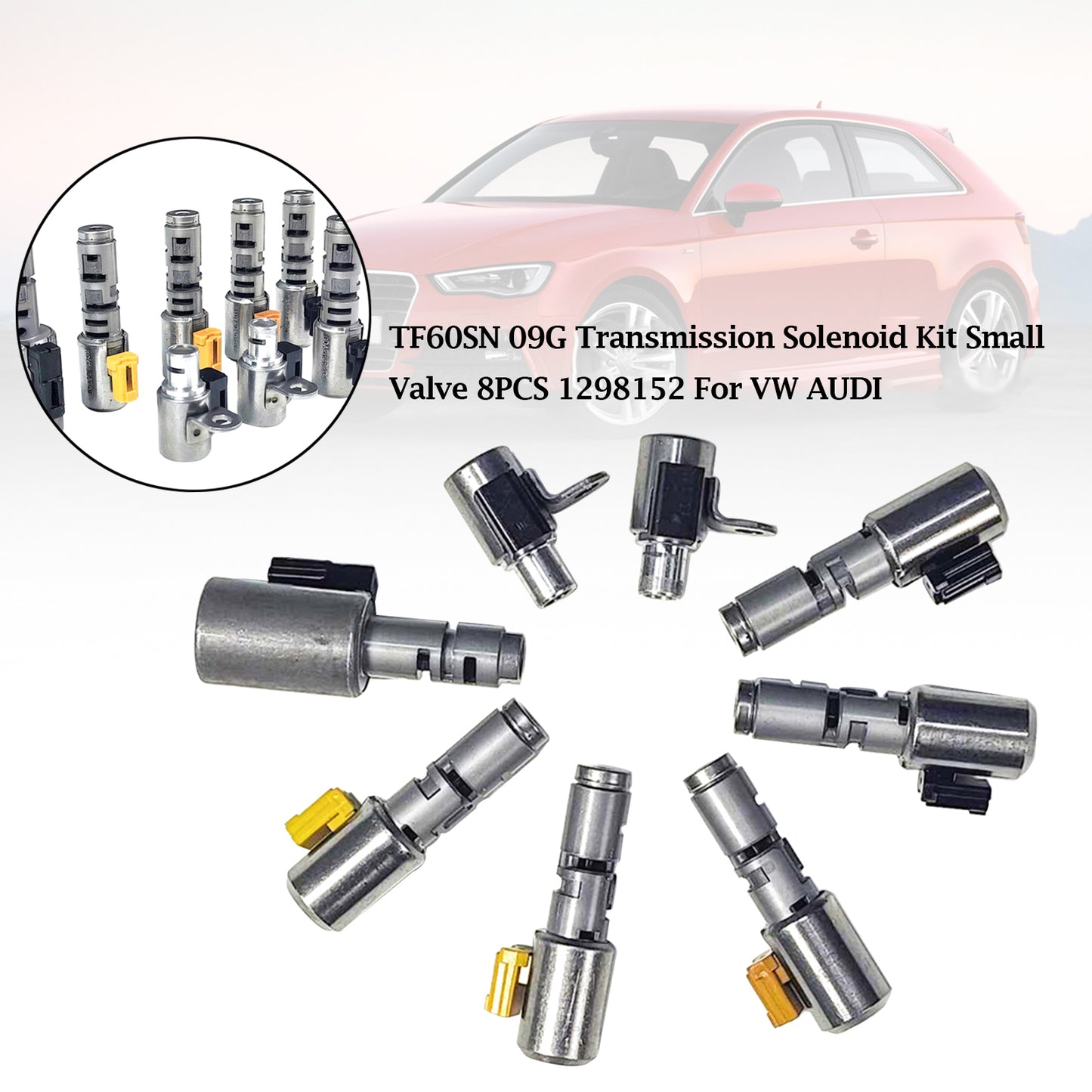 Audi TT 2003-2008 6 Marce F/AWD L4 1.8L 2.0L 3.2L TF60SN 09G Kit Solenoide Trasmissione Piccola Valvola 8 PZ 1298152