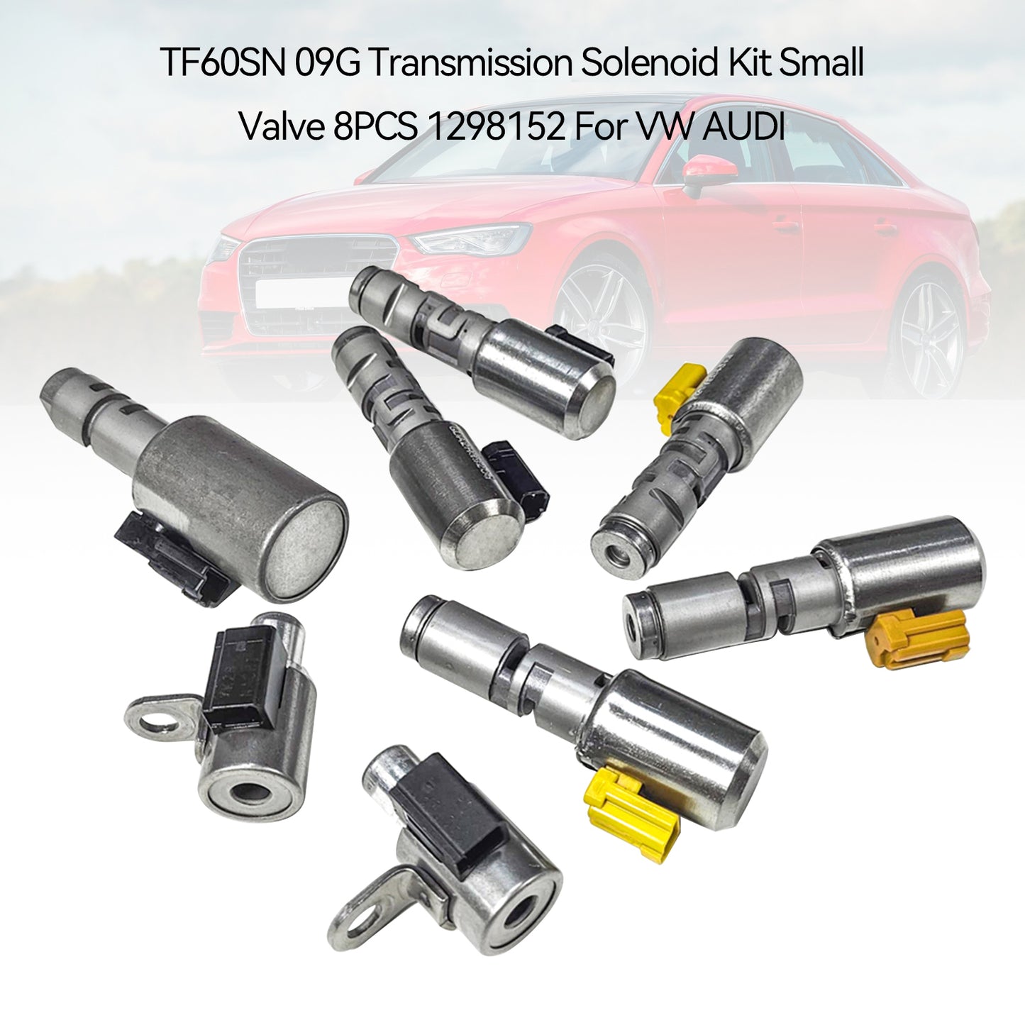 Volkswage-n Golf 2010-2011 2.5L TF60SN 09G Kit solenoide trasmissione piccola valvola 8 pezzi 1298152