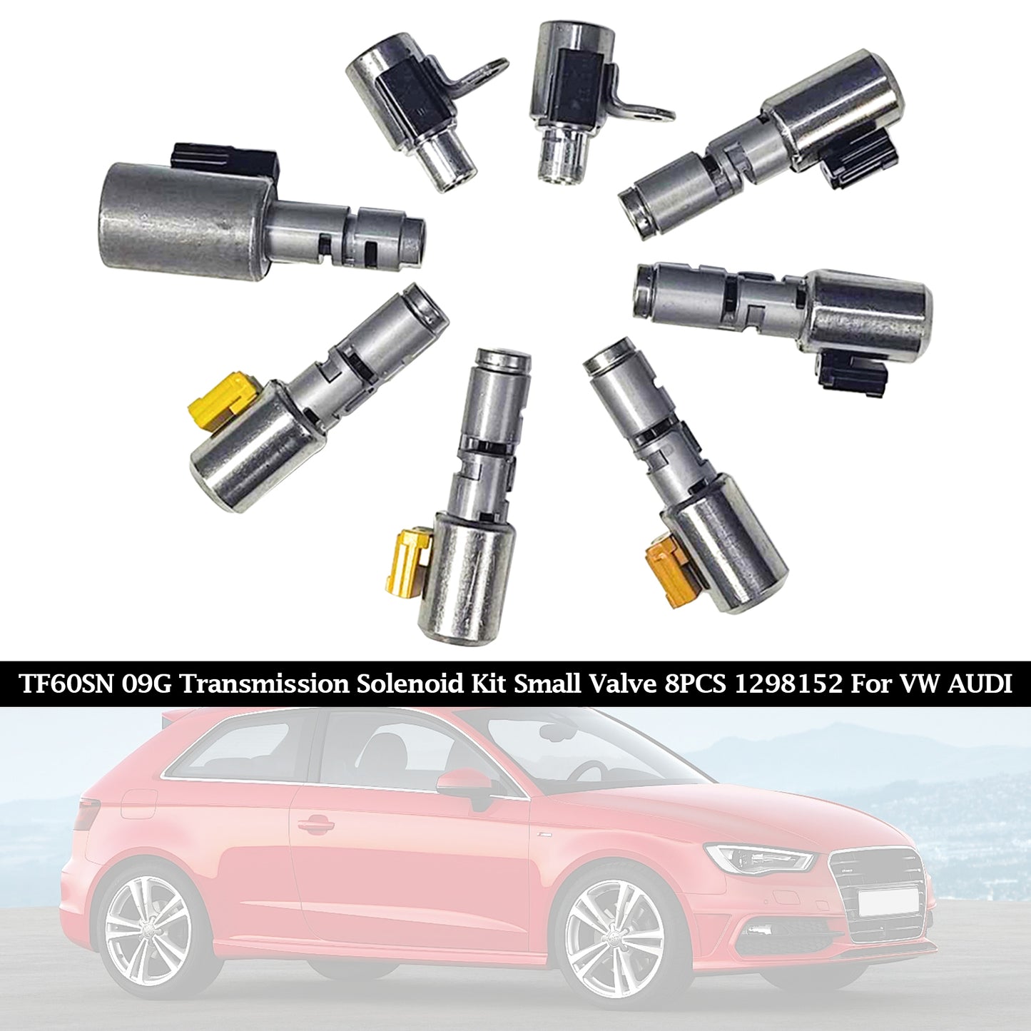 Volkswage-n Jetta 2005-2010 2.5L TF60SN 09G Kit solenoide trasmissione piccola valvola 8 pezzi 1298152