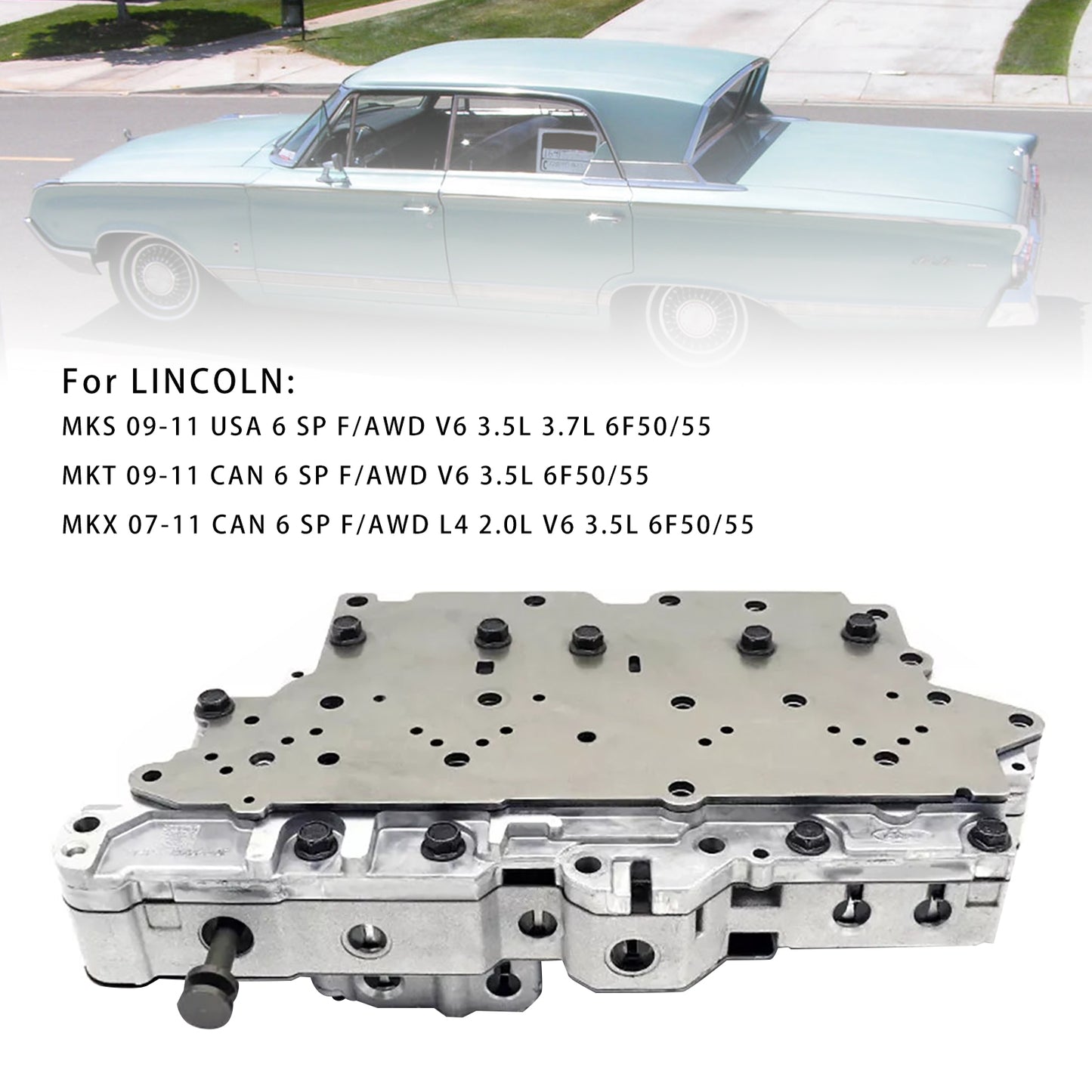 2009-2011 Ford Fusion Mex 6 SP F/AWD V6 3.5L 6F50 Corpo valvola trasmissione automatica 6 marce