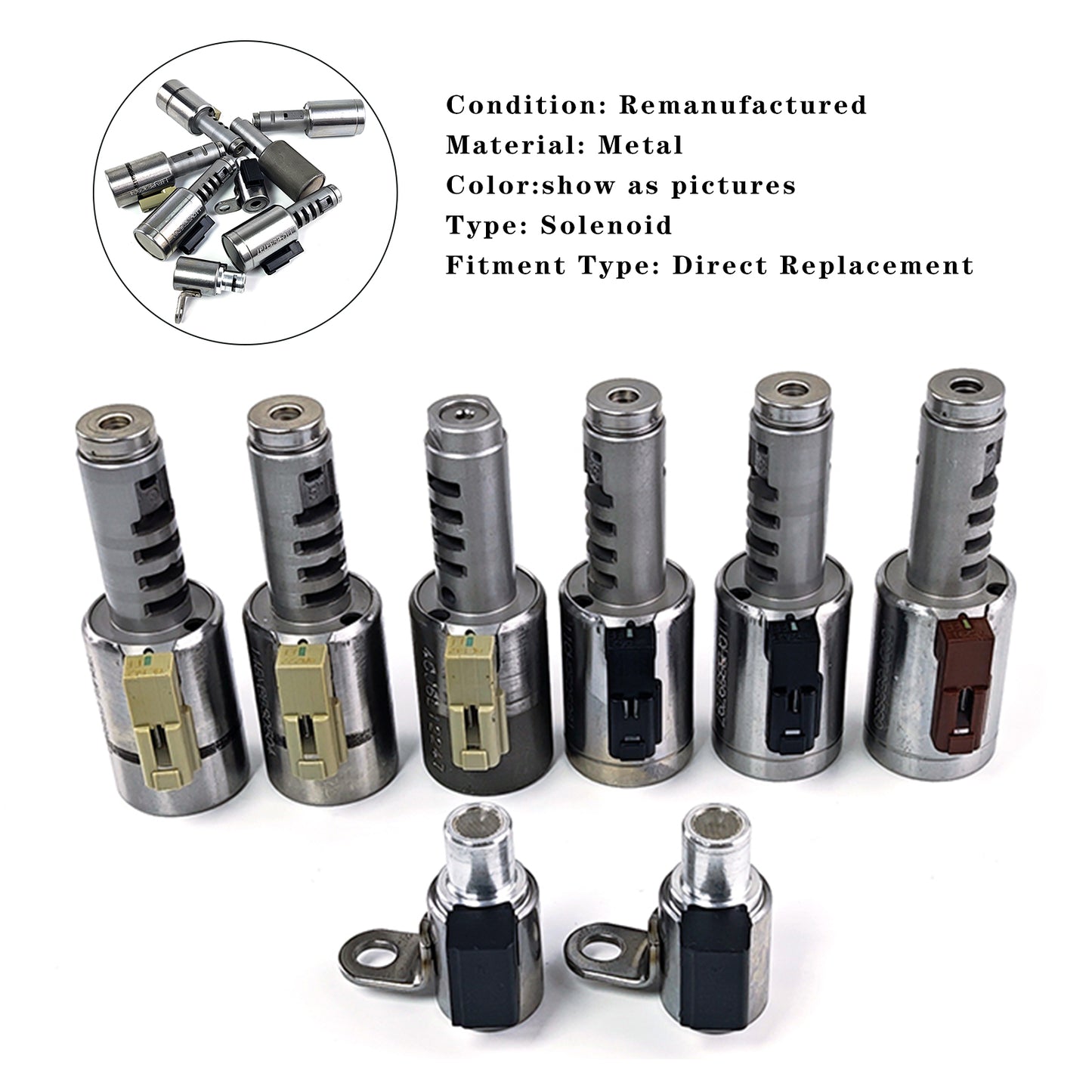 Citroen Volvo Fiat Peugeot Renault 8PCS TF81-SC Kit solenoide trasmissione