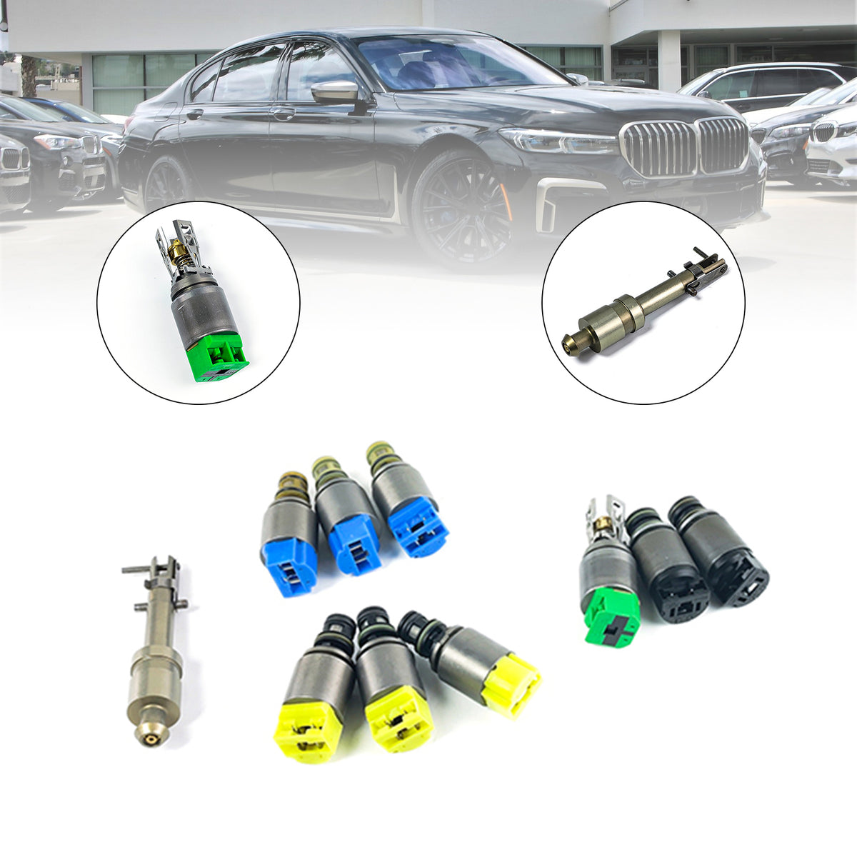 Solenoide di trasmissione BMW 750i 2006-2008 9 pezzi 6HP26 6HP28 6HP32
