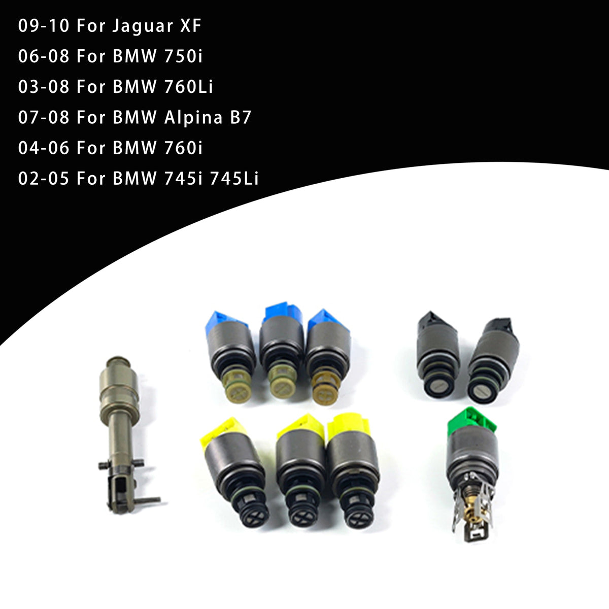 9 pezzi 6HP26 6HP28 6HP32 Solenoide di trasmissione per BMW 750i 760Li