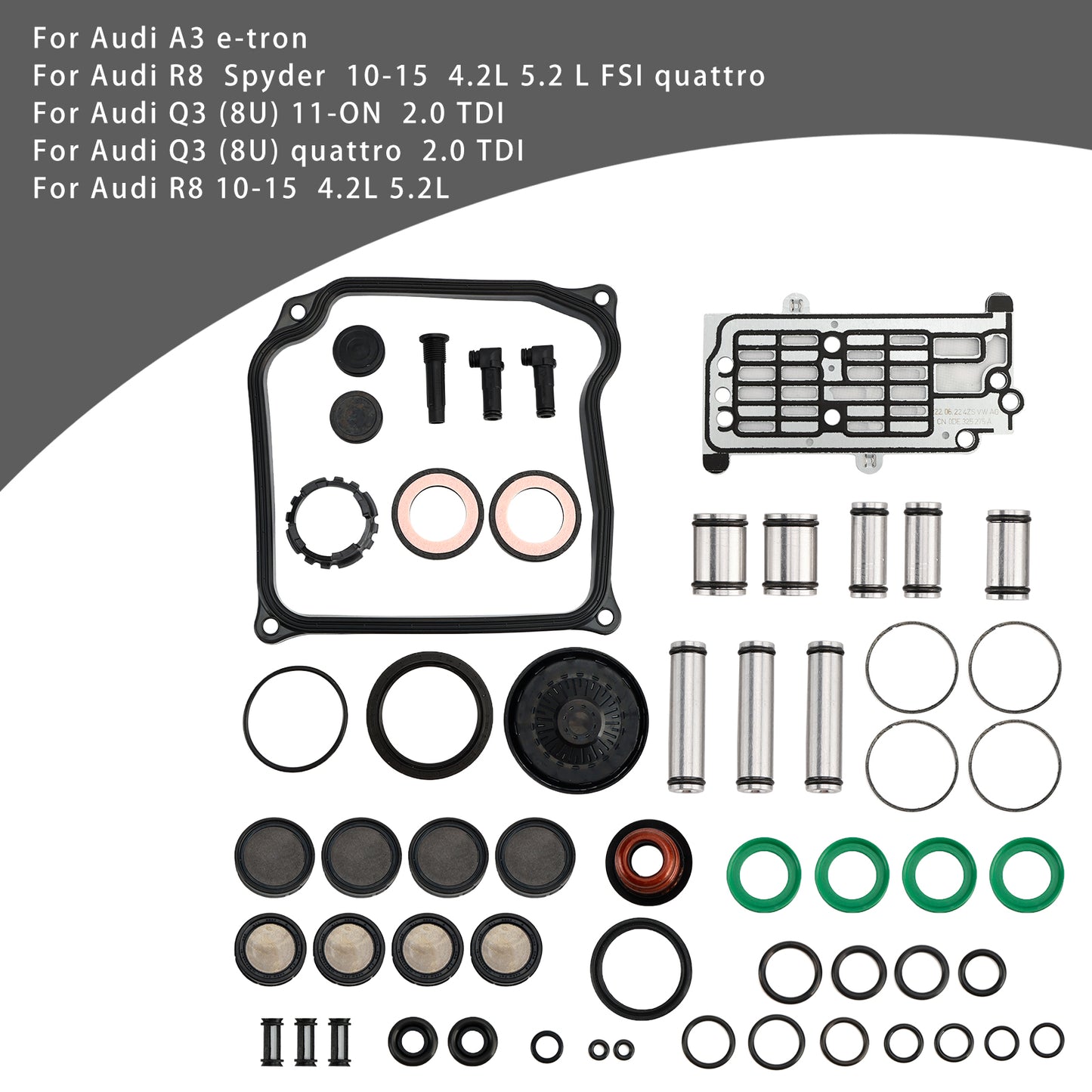 Kit guarnizioni pistoni revisione trasmissione Audi Q3 (8U) 2.0 TDI 2011-ON DQ500 0BH 0BT