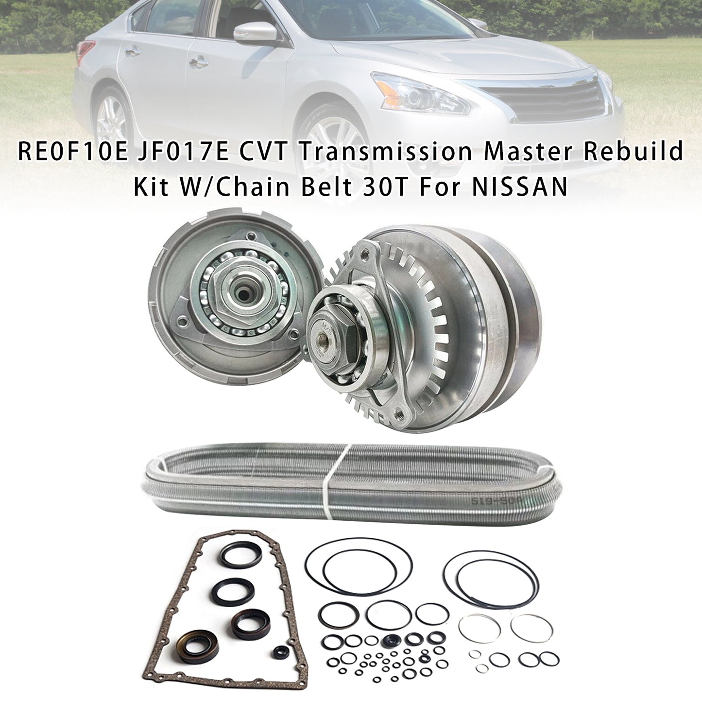 Kit di ricostruzione della trasmissione principale CVT NISSAN TEANA 2.5L 3.5L RE0F10E JF017E con cinghia a catena 30T per modelli 2013-2014