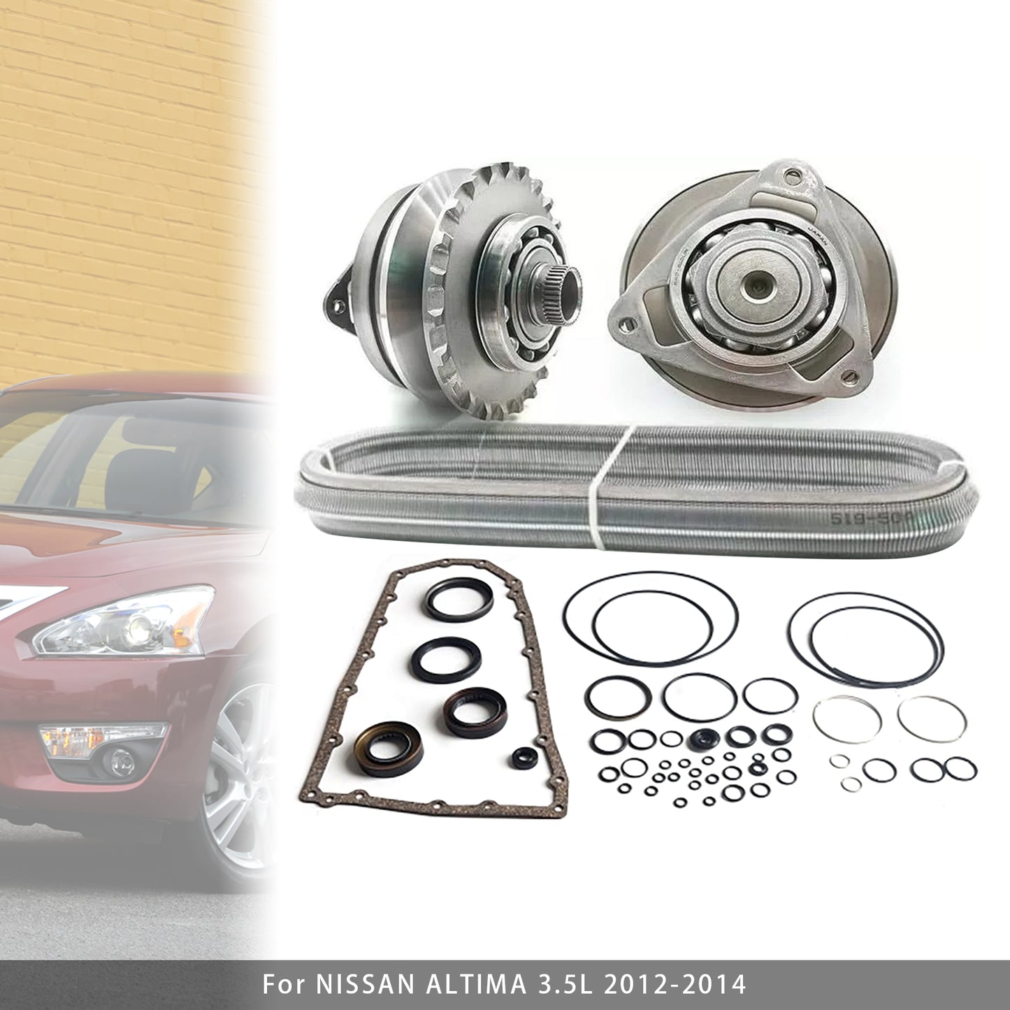 Kit di ricostruzione della trasmissione principale CVT NISSAN TEANA 2.5L 3.5L RE0F10E JF017E con cinghia a catena 30T per modelli 2013-2014